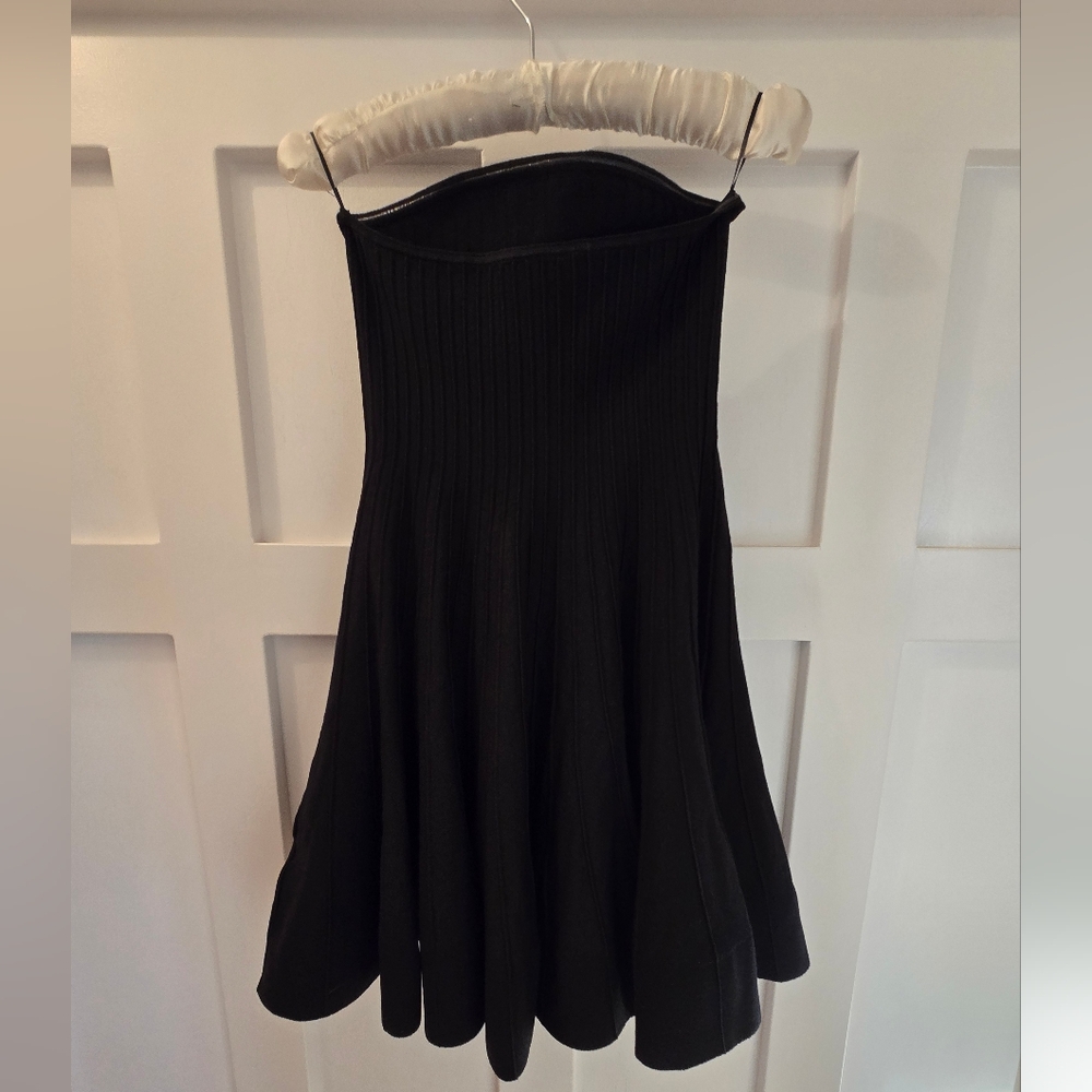 NWT Express Ribbed Sweater Mini Dress Black Small